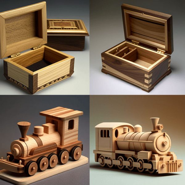 Toy Train and Boxes